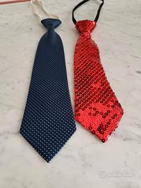 2 cravatte bimbo cerimonia e festa  2 cravatte bim