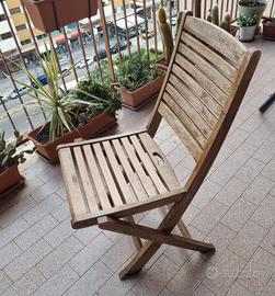 Tavolo e sedie legno