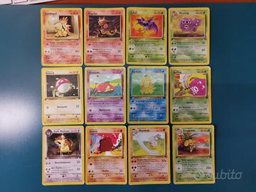 Lotto 52 carte Pokémon VINTAGE - 1 edizione