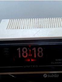 Radio Sveglia anni 60/70 United Digital Clock 