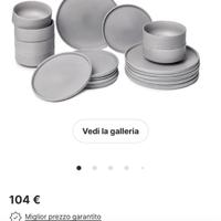 Servizio piatti 18 pezzi