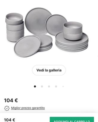 Servizio piatti 18 pezzi