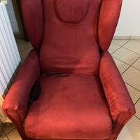 Poltrona Lady bergere 2M bordeaux