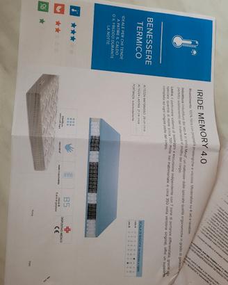 n.2 materassi IRIDE MEMORY 4.0 ORTOPEDICO 