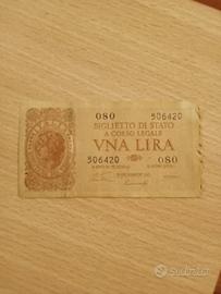 Banconota da una lira 1944