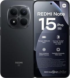 Xiaomi Redmi Note 15 Pro 5G 8/256 nero NUOVO