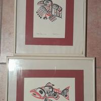 set di 2 stampe Bill Reid 