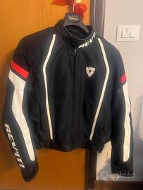 Giacca moto REV'IT! Galactic Nero/Bianco/Rosso XL