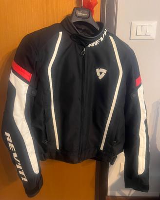 Giacca moto REV'IT! Galactic Nero/Bianco/Rosso XL