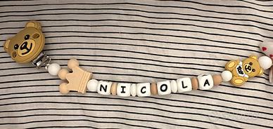 Catenella porta ciuccio per Nicola🤎