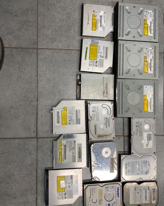 Lotto pezzi Pc Vintage IDE - Hard Disk-Lettori Dvd