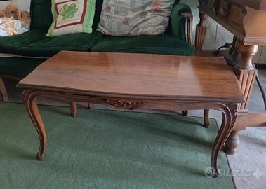 tavolino basso vintage legno anni 70
