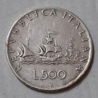 500 lire  argento caravelle 1958 