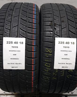 2 GOMME 225 40 18 TOYO BR1331