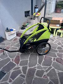 Trasporto bambino per bici doppio