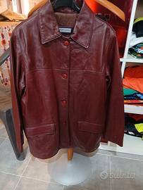 giacca di pelle Helen Hubert taglia M