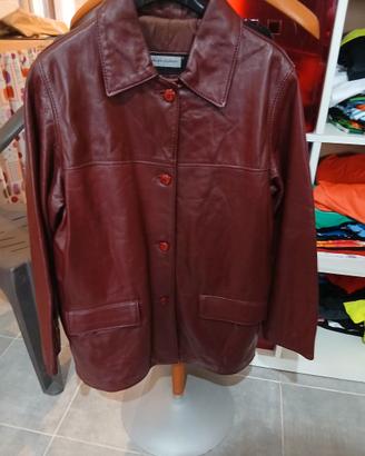 giacca di pelle Helen Hubert taglia M