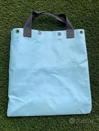 Borsa da spalla o da mano in PVC 900g azzurra