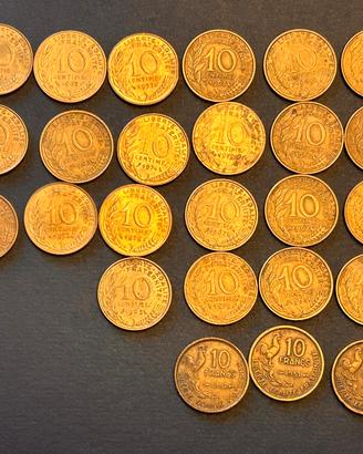 Lotto 33 Monete Francia d'Epoca