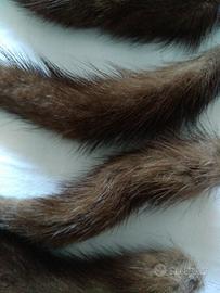 Codine di pelliccia vera di visone