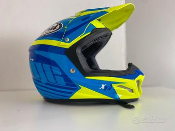 Casco moto cross hjc bambino con adesivi arai