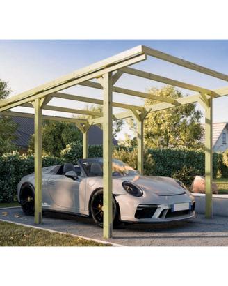 CarPort - Pergola da Giardino 3x5 in Legno per Aut
