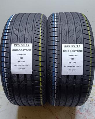 2 GOMME 225 50 17 BRIDGESTONE 2024 RIF4767
