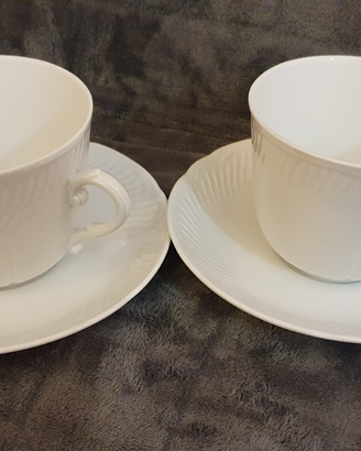 2 tazze latte e 2 piatti antico Richard Ginori