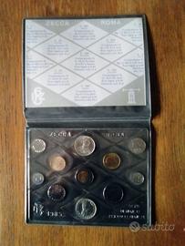 SERIE MONETE 1985 ITALIA - REPUBBLICA "MANZONI"