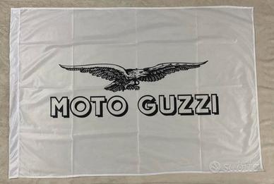 Bandiera stampa Moto Guzzi bianca