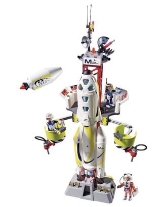 Razzo spaziale con rampa di lancio Playmobil