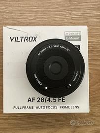 Viltrox af 28 4.5 fe per sony E mount