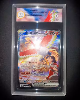 Carta Pokemon Ho-oh EX alternative art GRAAD 10