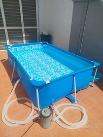 Piscina Rettangolare, Cm. 239x150x per giardino