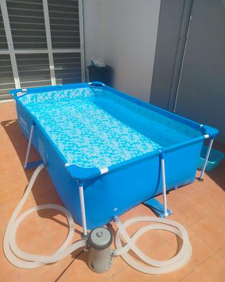 Piscina Rettangolare, Cm. 239x150x per giardino