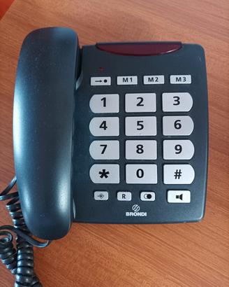 telefono fisso Brondi con grandi tasti.