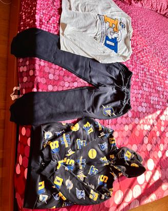 Felpa pantalone e maglia ragazzo