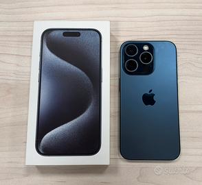 iPhone 15 Pro 256GB Titanio Blu – 88% batteria