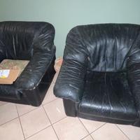 Divano letto con due poltrone