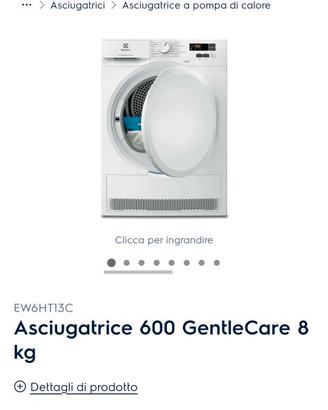 Asciugatrice Electrolux 8 kg