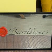 Specchio Pubblicitario Vintage "Bièrethèque"