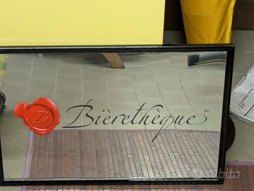 Specchio Pubblicitario Vintage "Bièrethèque"
