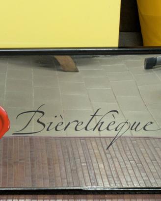 Specchio Pubblicitario Vintage "Bièrethèque"