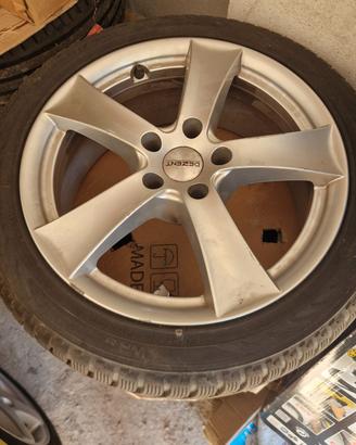 cerchi con gomme nuove 5x112 5x110 17 pollici