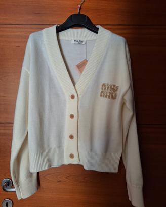 Cardigan corto donna Miu Miu  tg 40