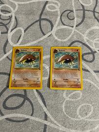 2 carte pokemon kabuto