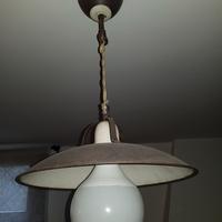 Lampadari in ferro smalto effetto corten country 
