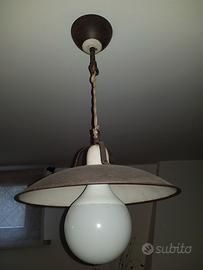 Lampadari in ferro smalto effetto corten country 