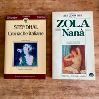 Ed.Newton Nanà  E. Zola Cronache Italiane Stendhal