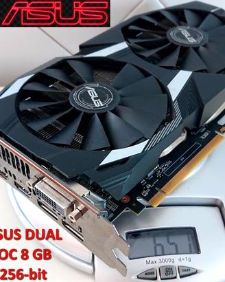 Scheda video AMD ASUS DUAL RX 580 OC 8 GB GDDR5